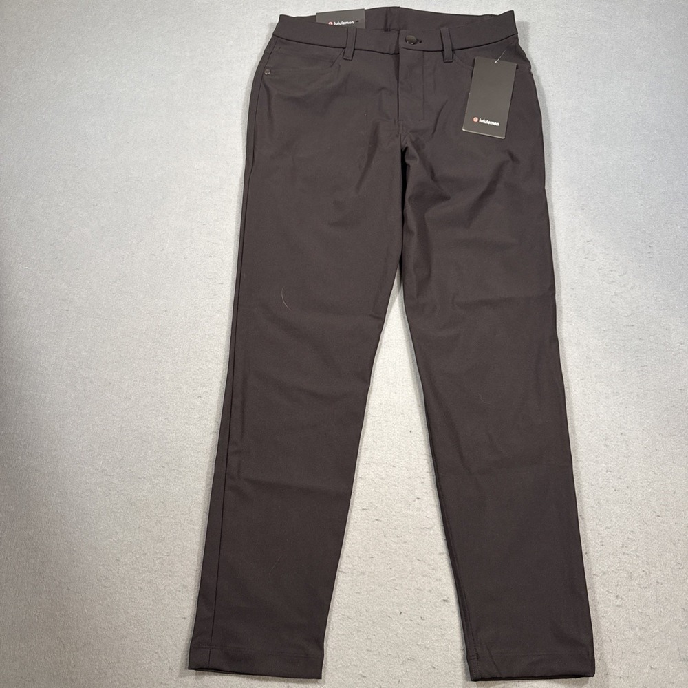 NWT Lululemon ABC Slim Fit 5 Pkt Pant 30"L Warpstreme MENS 28 BLACK LM5AQRS